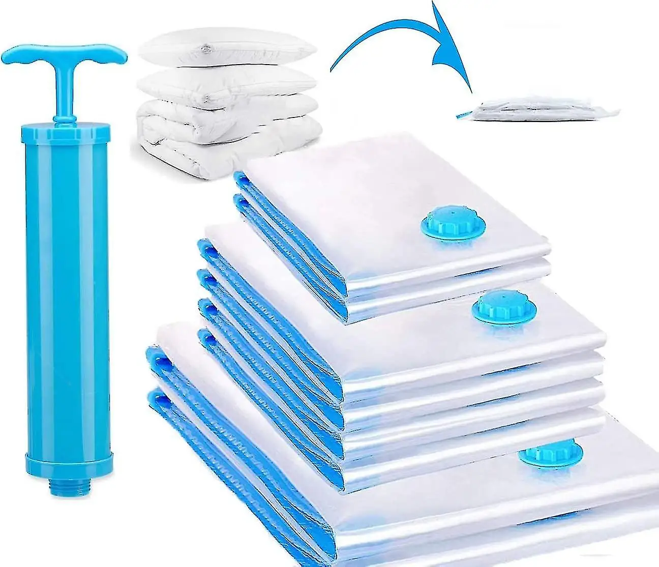 1pc Vacuum Storage Bags Space Saver Sealer Bags Airtight Compression Travel Bags For Clothes Pillows Comforters Blankets Bedding
1pc Vacuum Storage Bags Space Saver Sealer Bags Airtight Compression Travel Bags For Clothes Pillows Comforters Blankets Bedding