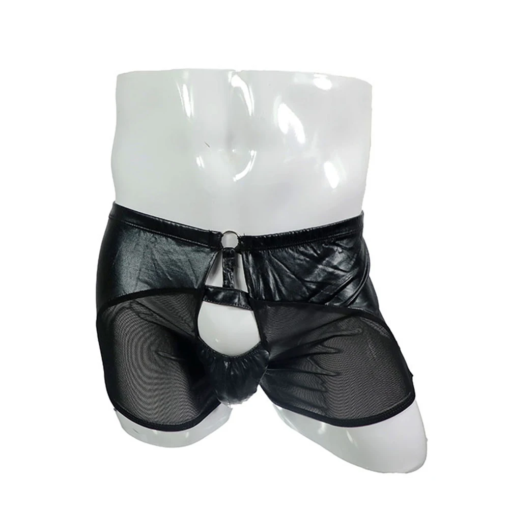 Exposed Cock Boxershorts Men Wet Look Faux Leather Mesh Boxer Briefs Trunks Sexy Underwear Underpants Breathable Boxer Shorts
Exposed Cock Boxershorts Men Wet Look Faux Leather Mesh Boxer Briefs Trunks Sexy Underwear Underpants Breathable Boxer Shorts