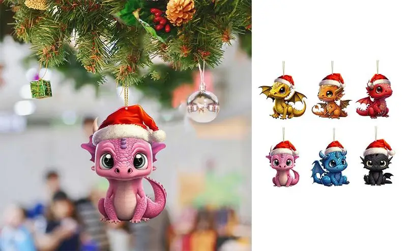 Рождественский Декор в виде динозавра, Мультяшные фигурки динозавров, Рождественское украшение для праздника, 2D акриловое животное, декор для дерева, окна стены 
Рождественский Декор в виде динозавра, Мультяшные фигурки динозавров, Рождественское украшение для праздника, 2D акриловое животное, декор для дерева, окна стены