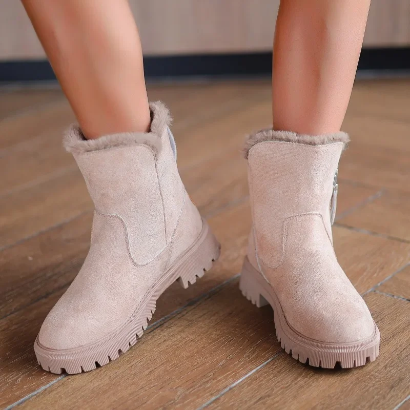 Winter 2023 New Women's New Fashion Plush Insulation Round Head Snow Boots Short Sleeve Fashion Zipper Boots Cotton Shoes
Winter 2023 New Women's New Fashion Plush Insulation Round Head Snow Boots Short Sleeve Fashion Zipper Boots Cotton Shoes