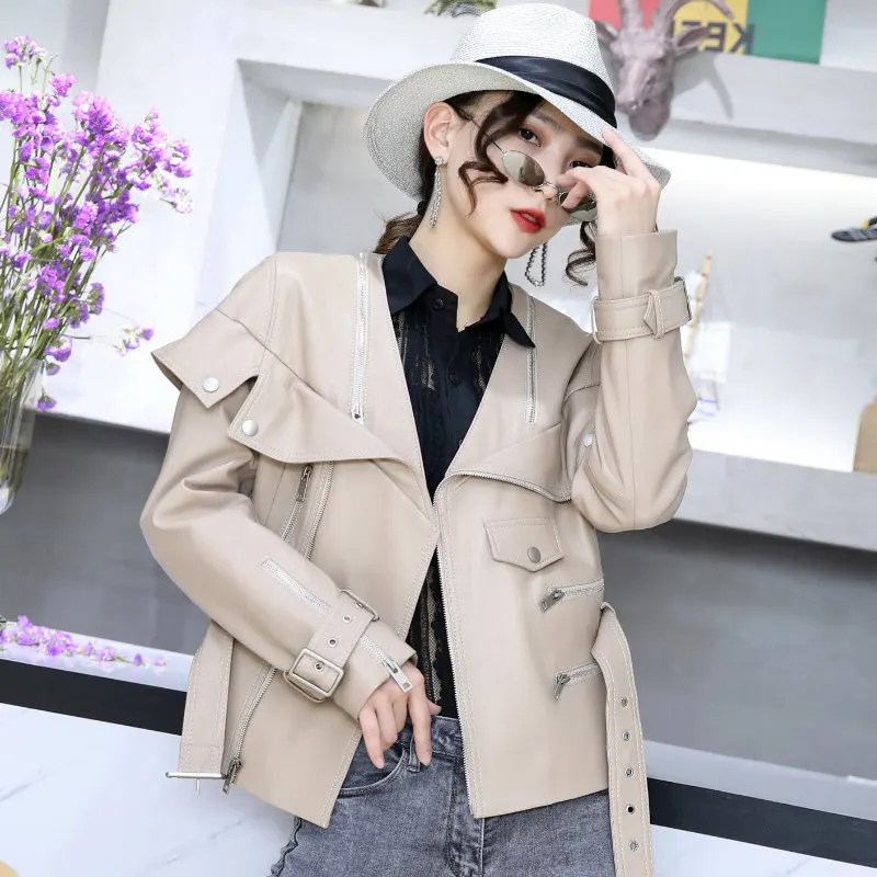 2023 Genuine Sheepskin Leather Jackets for Women Spring Autumn Motorcycle Female Coat Women's Clothes Cuero Genuino Zjt2481
2023 Genuine Sheepskin Leather Jackets for Women Spring Autumn Motorcycle Female Coat Women's Clothes Cuero Genuino Zjt2481