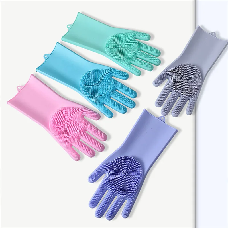 Dishwashing Cleaning Gloves Multifunctional Silicone Tableware Cleaning Gloves Household Scrubber Silicone Rubber Sponge Gloves
Dishwashing Cleaning Gloves Multifunctional Silicone Tableware Cleaning Gloves Household Scrubber Silicone Rubber Sponge Gloves
