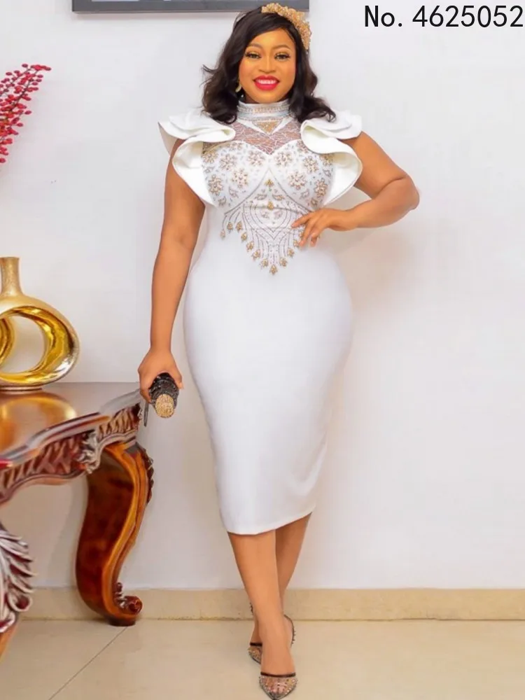 African Dresses For Women White Design Dashiki Beading Abaya Bandage Midi Bazin Vintage Robe Gowns Africa Sexy Lady Party Dress
African Dresses For Women White Design Dashiki Beading Abaya Bandage Midi Bazin Vintage Robe Gowns Africa Sexy Lady Party Dress