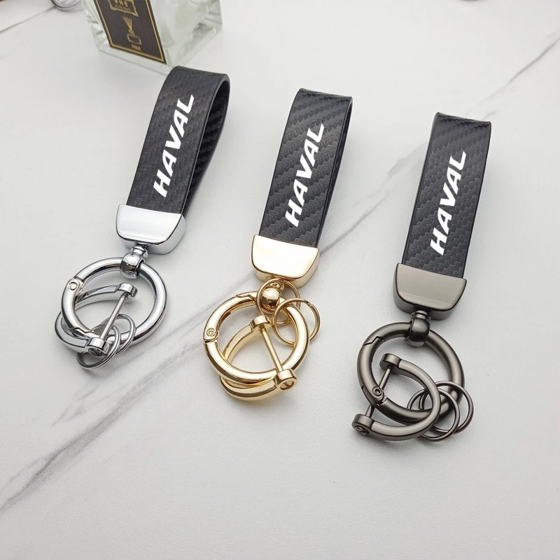 For haval f7 h6 f7x h2 h3 h5 h7 h8 h9 m4 New Carbon fiber Leather Car KeyChain Custom Rotating Horseshoe Key Rings accessories
For haval f7 h6 f7x h2 h3 h5 h7 h8 h9 m4 New Carbon fiber Leather Car KeyChain Custom Rotating Horseshoe Key Rings accessories