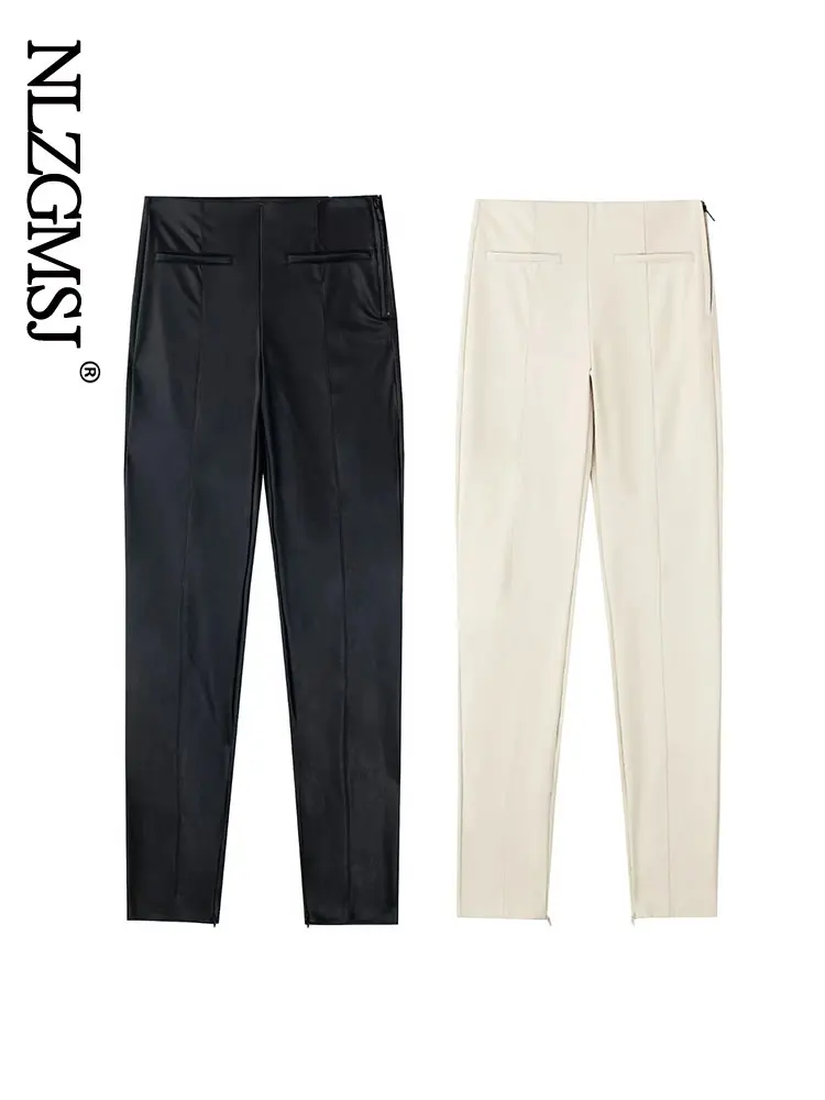 Nlzgmsj 2022 Spring Autumn Women Pant Side With Zipper Basics All-match Comfortable High Waist Trousers Straight Pants Women
Nlzgmsj 2022 Spring Autumn Women Pant Side With Zipper Basics All-match Comfortable High Waist Trousers Straight Pants Women