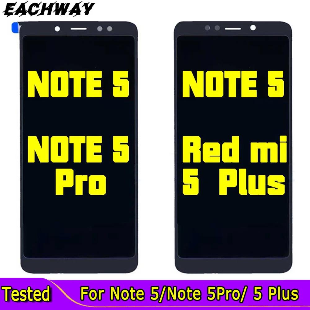 Тест отлично подходит для Xiaomi Redmi 5 Plus, ЖК-дисплей, сенсорный экран, 5,99 "Note 5 Pro дигитайзер сенсорный экран стекло панель для Xiaomi Note 5 Pro с ЖК-дисплеем
Тест отлично подходит для Xiaomi Redmi 5 Plus, ЖК-дисплей, сенсорный экран, 5,99 "Note 5 Pro дигитайзер сенсорный экран стекло панель для Xiaomi Note 5 Pro с ЖК-дисплеем