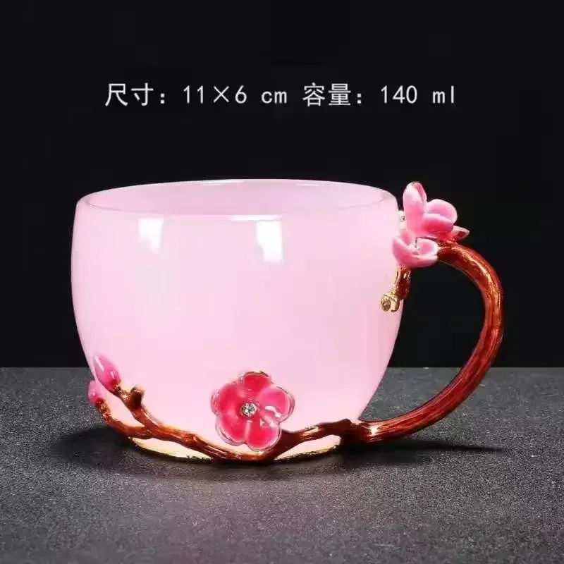 

Jade Tea Cup High-grade Enamel Color White Jade Porcelain Teacup Coloured Glaze Tea Cup with Handle Master Cup Kung Fu Tea Set