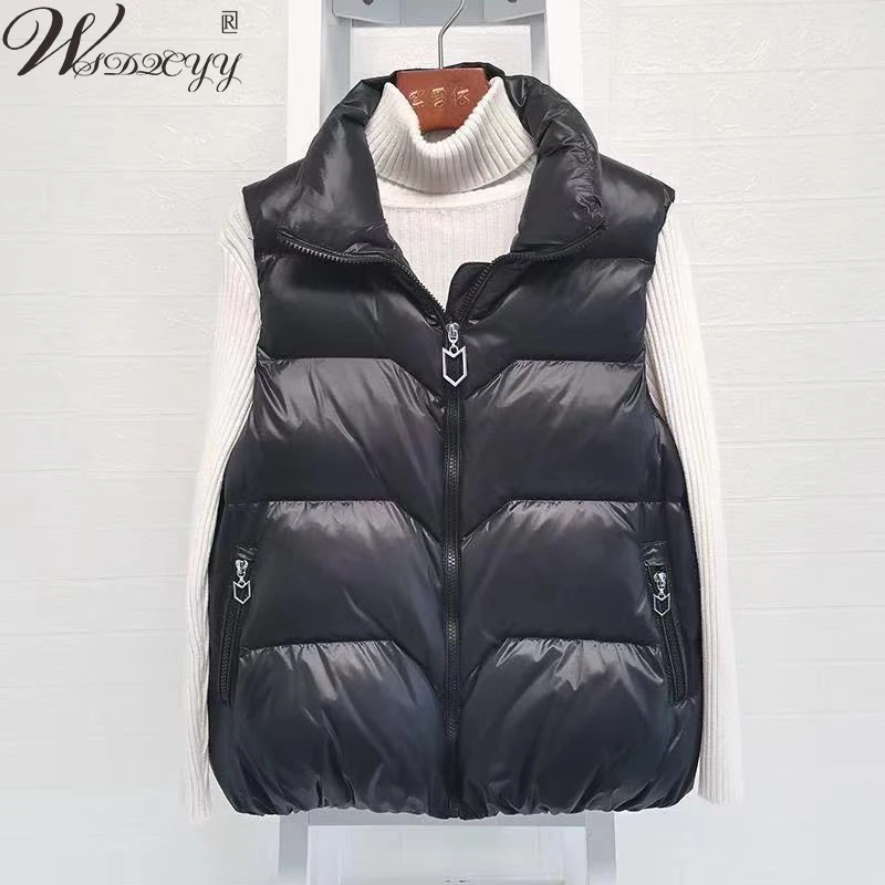 Thick Short Cotton Padded Vest Women 2023 Solid Color Stand Collar Waistcoat Windproof Warm Sleeveless Coat Korean Loose Outwear
Thick Short Cotton Padded Vest Women 2023 Solid Color Stand Collar Waistcoat Windproof Warm Sleeveless Coat Korean Loose Outwear