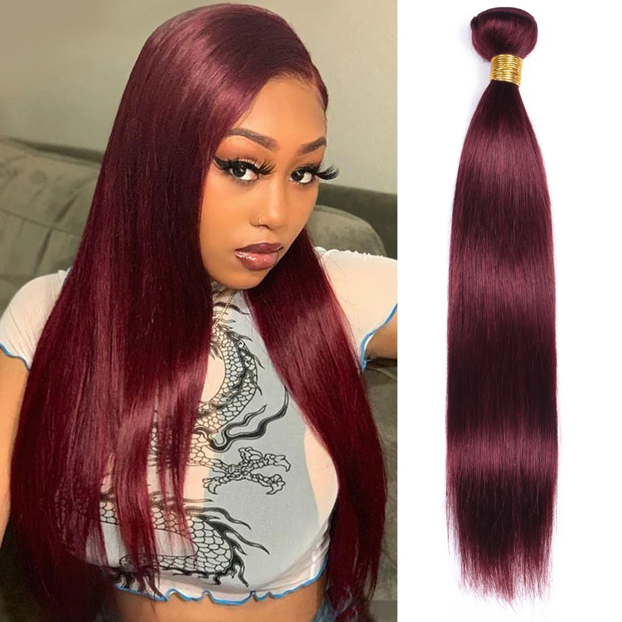 99j Human Hair Bundles One Piece Pre-Colored Hair Weave Brazilian Hair Straight Bundles Non-remy Dark Red Bundles Hair Extension
99j Human Hair Bundles One Piece Pre-Colored Hair Weave Brazilian Hair Straight Bundles Non-remy Dark Red Bundles Hair Extension