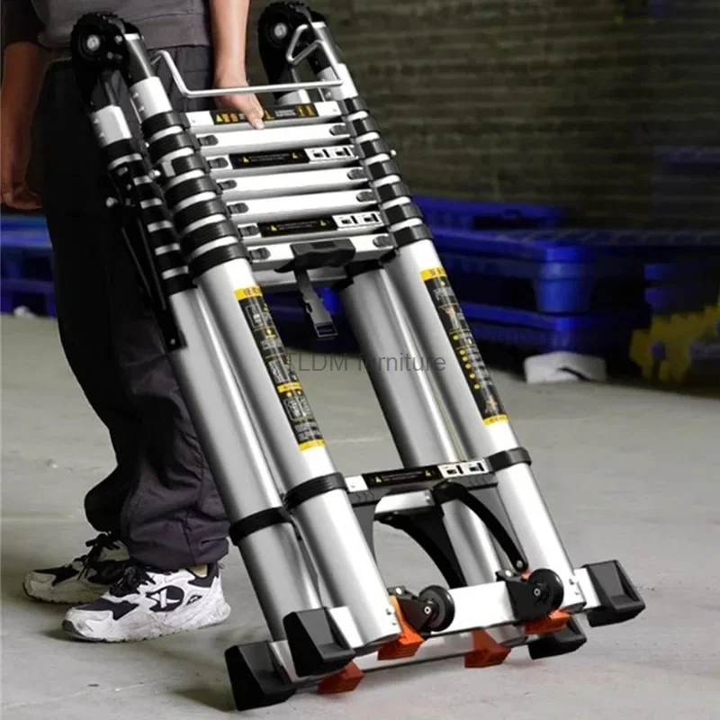 Home Kitchen Telescopic Ladder Aluminum Alloy Step Stools Multi-functional Engineering Ladder Portable Folding Straight Ladder
Home Kitchen Telescopic Ladder Aluminum Alloy Step Stools Multi-functional Engineering Ladder Portable Folding Straight Ladder
