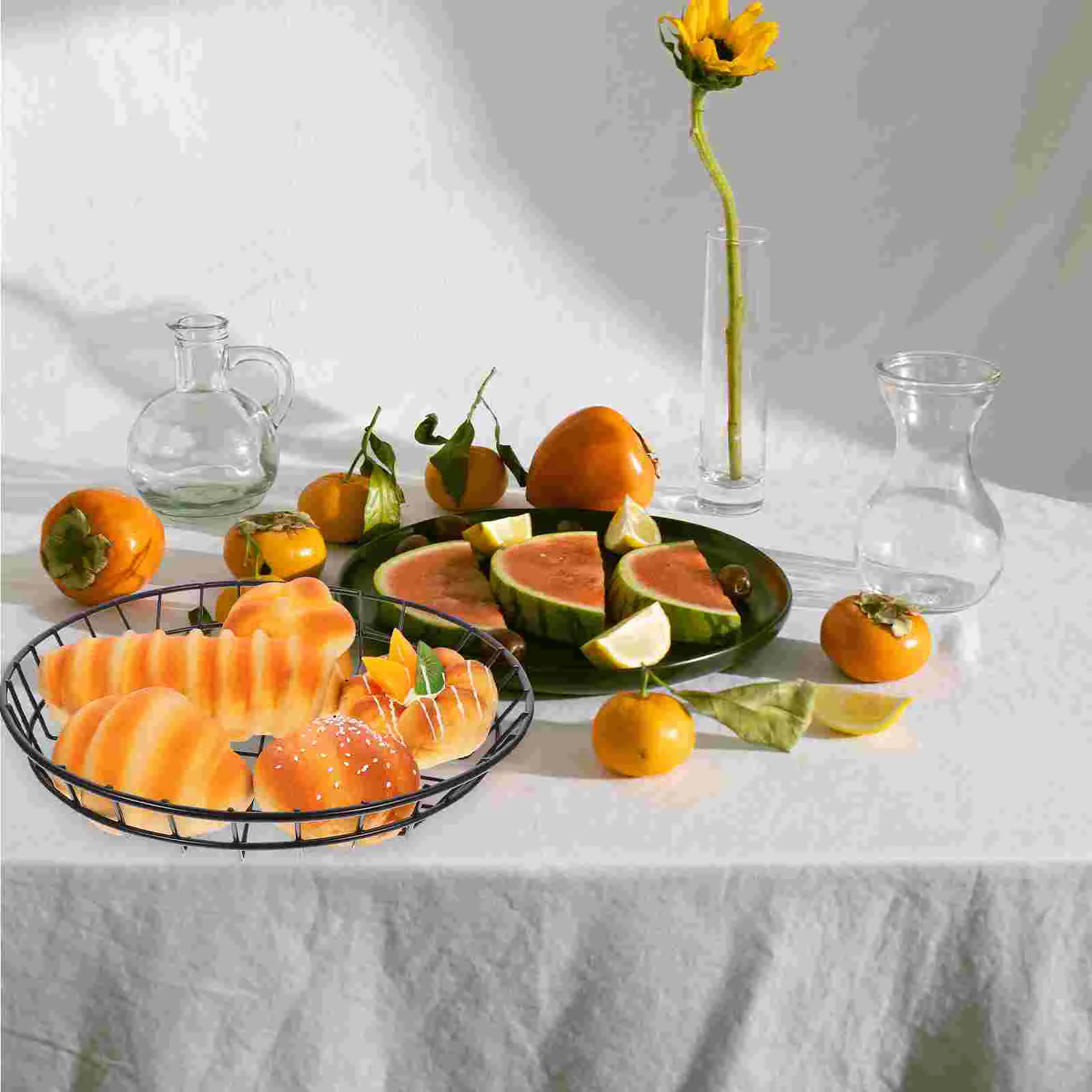 2 Pcs Snack Basket Fruit Fruits Popcorn Container Bread Home Food Serving Plate Stainless Steel Kitchen Supplies
2 Pcs Snack Basket Fruit Fruits Popcorn Container Bread Home Food Serving Plate Stainless Steel Kitchen Supplies