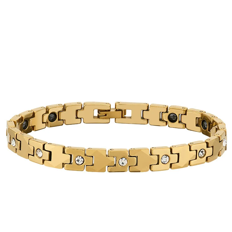 Fashion Bracelet Women’s Tungsten Zircon Rose Gold Color Health Magnet Women's Bracelet Tungsten Zircon Jewelry Bracelet
Fashion Bracelet Women’s Tungsten Zircon Rose Gold Color Health Magnet Women's Bracelet Tungsten Zircon Jewelry Bracelet