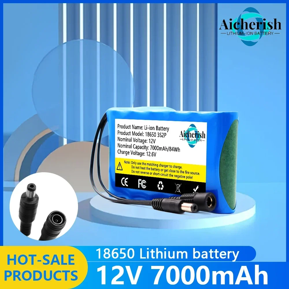 3S2P 12V 7000mah 18650 Lithium Ion Battery DC 12.6V 7Ah Rechargeable CCTV, Camera Monitor Replacement Battery + Charger
3S2P 12V 7000mah 18650 Lithium Ion Battery DC 12.6V 7Ah Rechargeable CCTV, Camera Monitor Replacement Battery + Charger