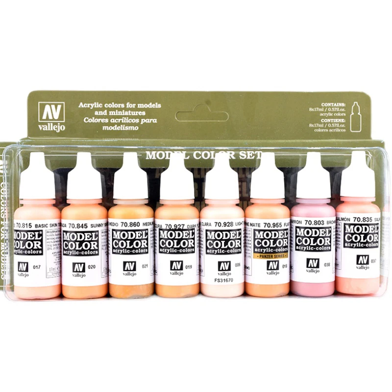 

Vallejo Paint Facial Skin Color Set 70124 Spanish AV Environmentally Friendly Water-based model pigment