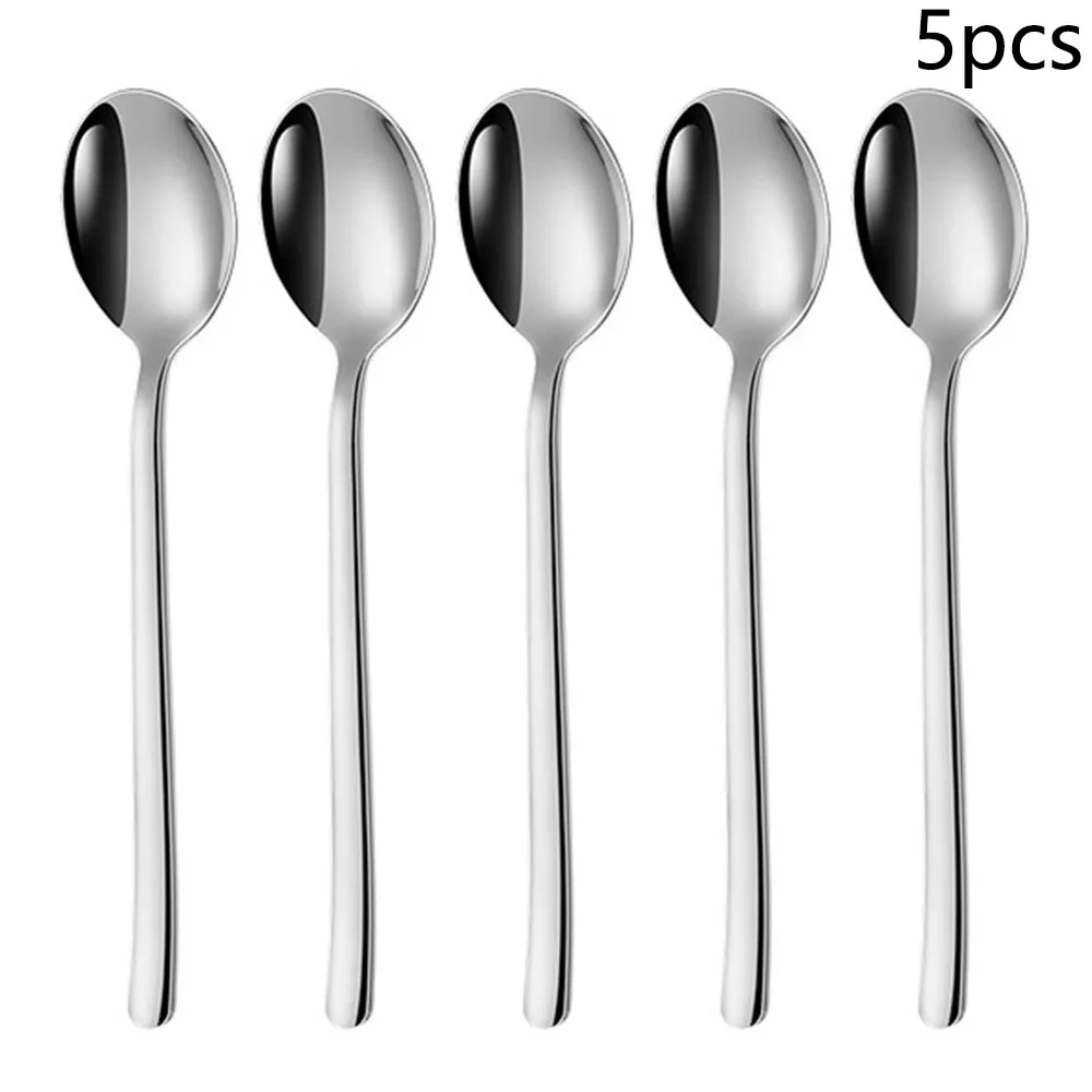 5PCS Stainless Steel Korean Soup Spoon Coffee Spoon Gadget Tableware For Household Kitchen Accessories 16.5*3.4cm
5PCS Stainless Steel Korean Soup Spoon Coffee Spoon Gadget Tableware For Household Kitchen Accessories 16.5*3.4cm