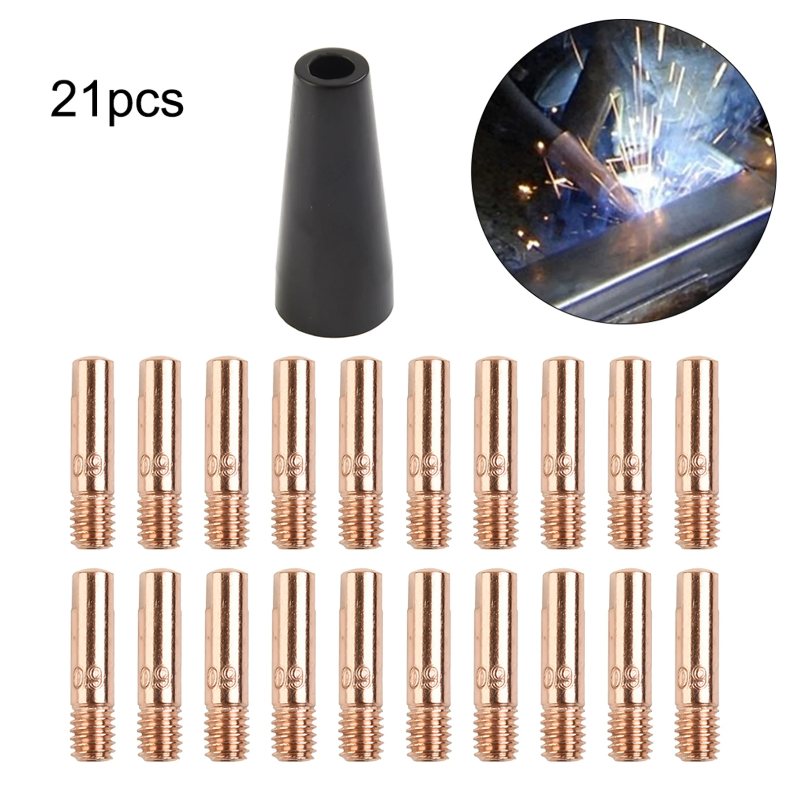 21PCS Gasless Flux Nozzle Tip For Easy-Flux 125 Amp Welder 56355 56359 035 /0.9mm Tip 030/0.8 Mm Tip MIG Welder Nozzle
21PCS Gasless Flux Nozzle Tip For Easy-Flux 125 Amp Welder 56355 56359 035 /0.9mm Tip 030/0.8 Mm Tip MIG Welder Nozzle