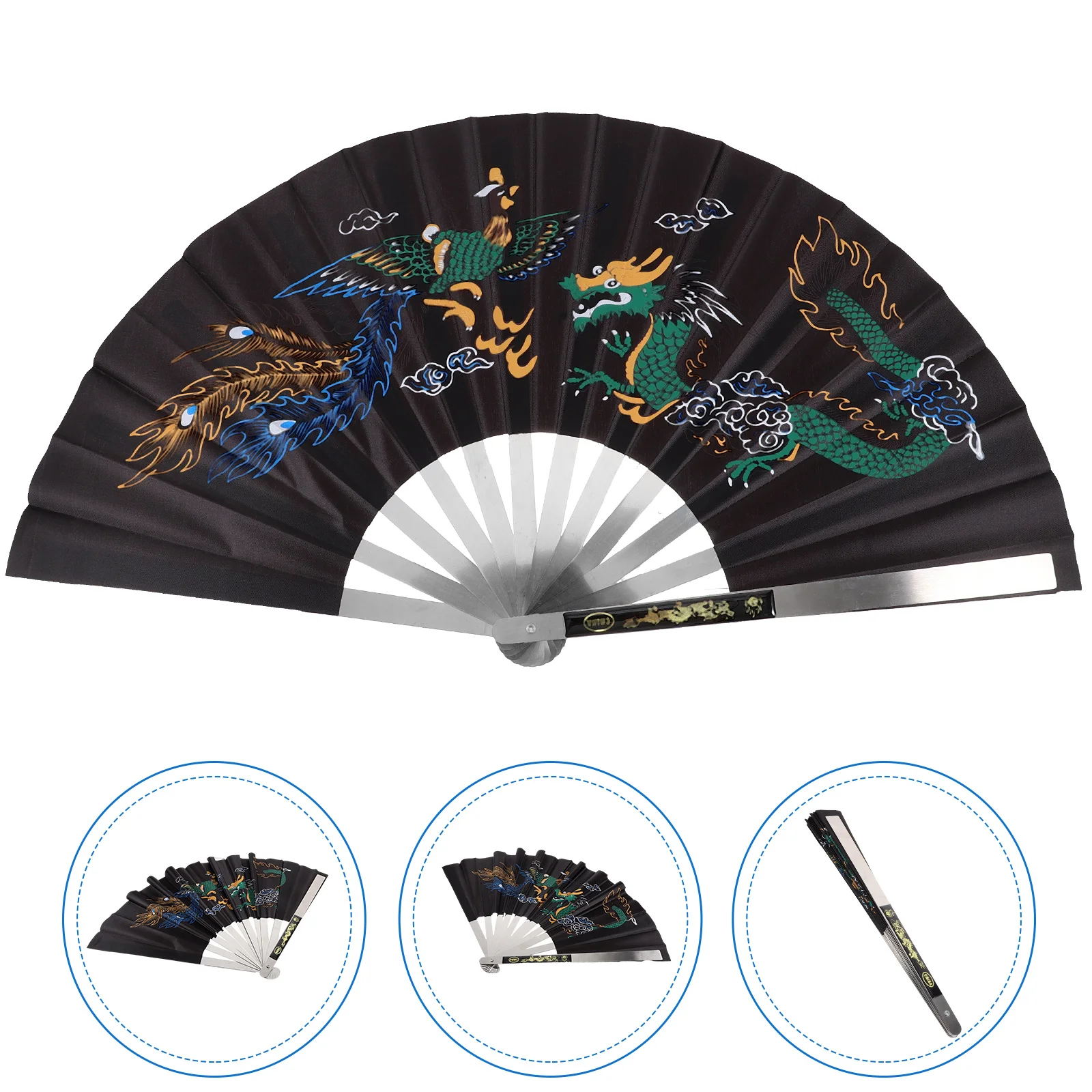 Chinese Kung Fu Fan Tai Chi Folding Fan Vintage Hand Fan Dance Performance Fans Stainless Steel Handheld Fan Martial Arts Home
Chinese Kung Fu Fan Tai Chi Folding Fan Vintage Hand Fan Dance Performance Fans Stainless Steel Handheld Fan Martial Arts Home