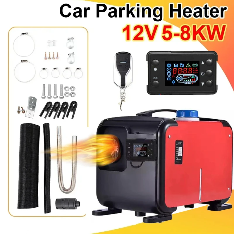 

12V/24V/220V 3 in 1 Car Diesel Auxiliary Heater 5KW/8KW Parking Remote Control webasto Without Turning on The Engine DRY Warmer