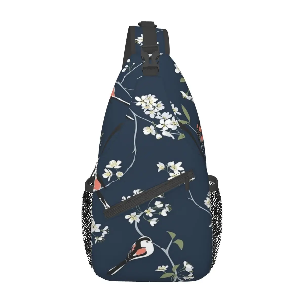 Navy And White Cherry Blossom With Bird Chest Bag Trendy Portable Out Nice gift Customizable
Navy And White Cherry Blossom With Bird Chest Bag Trendy Portable Out Nice gift Customizable
