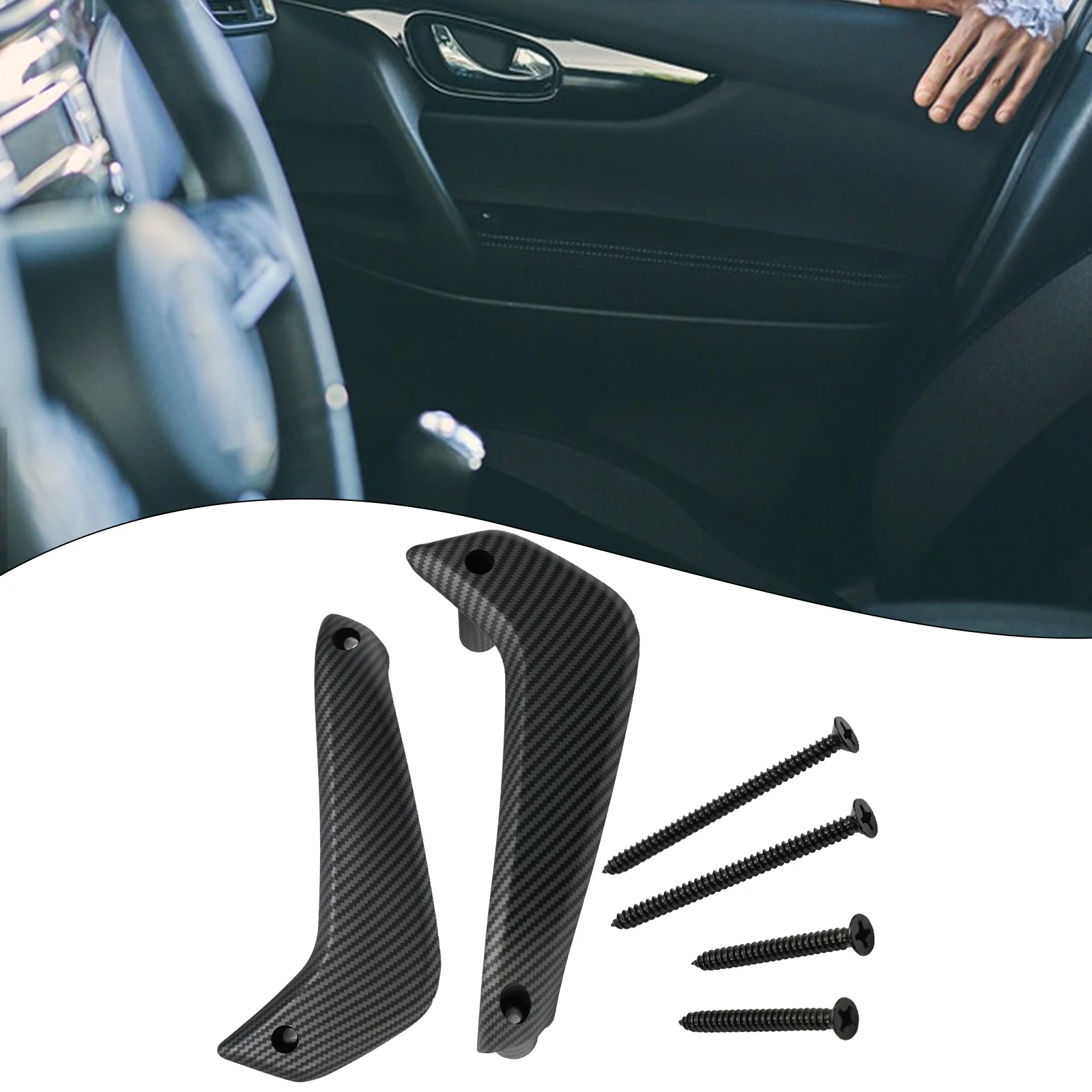 Direct Replacement Interior Door Handles Pair Carbon Fiber Inner Door Handle Manual Glass Panel For -Ford Fiesta 2011-20
Direct Replacement Interior Door Handles Pair Carbon Fiber Inner Door Handle Manual Glass Panel For -Ford Fiesta 2011-20