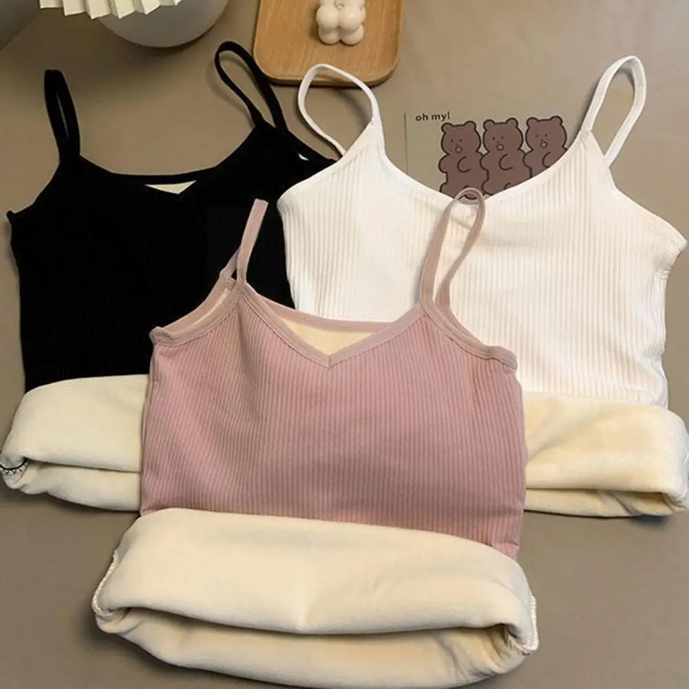 2022 Women Plus Velvet Vest Winter Thicken Warm Underwear Thick Suspenders Comfortable Vest Top Thermal Female Camisole Z9b5
2022 Women Plus Velvet Vest Winter Thicken Warm Underwear Thick Suspenders Comfortable Vest Top Thermal Female Camisole Z9b5