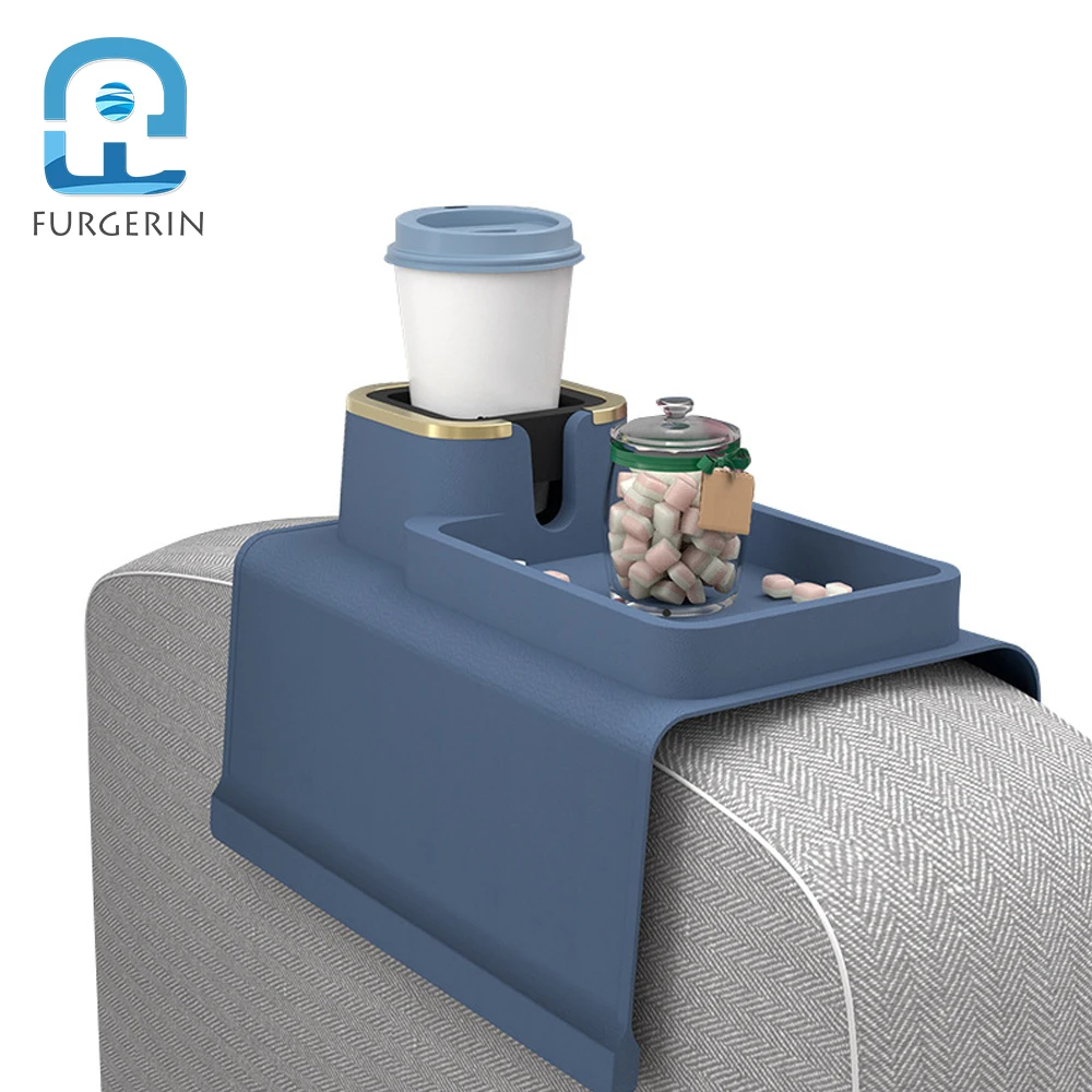 Furgerin Sofa Armrest Cup Coaster Silicone Holder with Tray Snacks Cellphone Organizer
Furgerin Sofa Armrest Cup Coaster Silicone Holder with Tray Snacks Cellphone Organizer