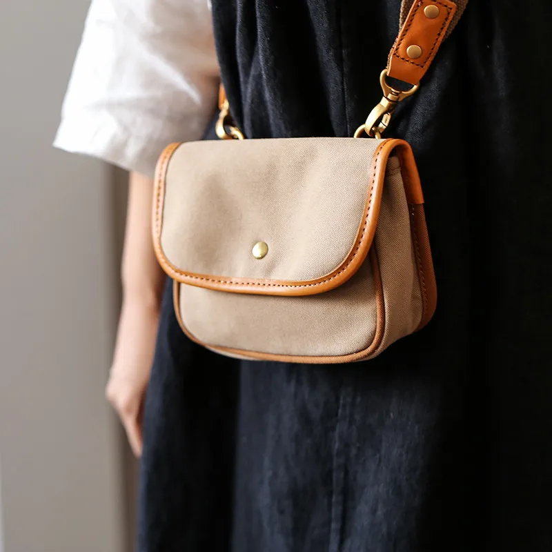 Casual weekend outdoor canvas genuine leather female small phone bag simple daily light women's mini shoulder crossbody bag
Casual weekend outdoor canvas genuine leather female small phone bag simple daily light women's mini shoulder crossbody bag
