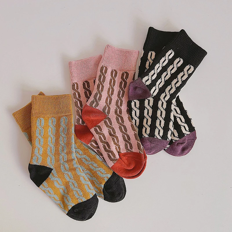 Ins Fashion Children's Cotton Socks Fried Dough Twists Pattern Boys Girls Socken Soft Toddlers Sock For Kids School High Quality
Ins Fashion Children's Cotton Socks Fried Dough Twists Pattern Boys Girls Socken Soft Toddlers Sock For Kids School High Quality
