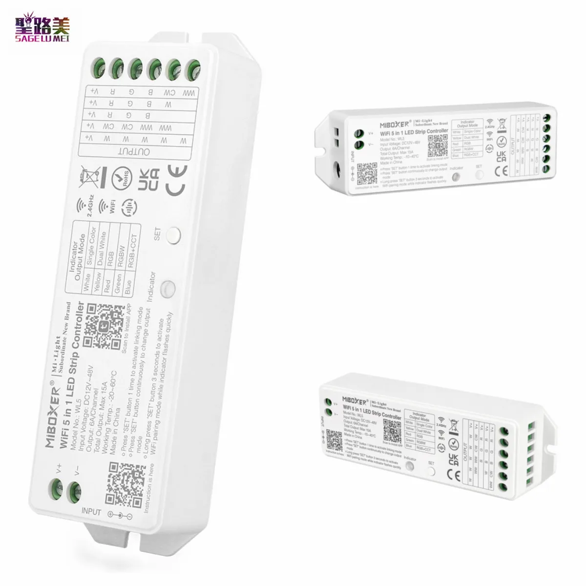 Milight WL5 5 in 1 LED Strip Wifi Controller 2.4G RF Dimmer Support Tuya Smart App /Music Rhythm/Third Party Voice Alexa Google
Milight WL5 5 in 1 LED Strip Wifi Controller 2.4G RF Dimmer Support Tuya Smart App /Music Rhythm/Third Party Voice Alexa Google