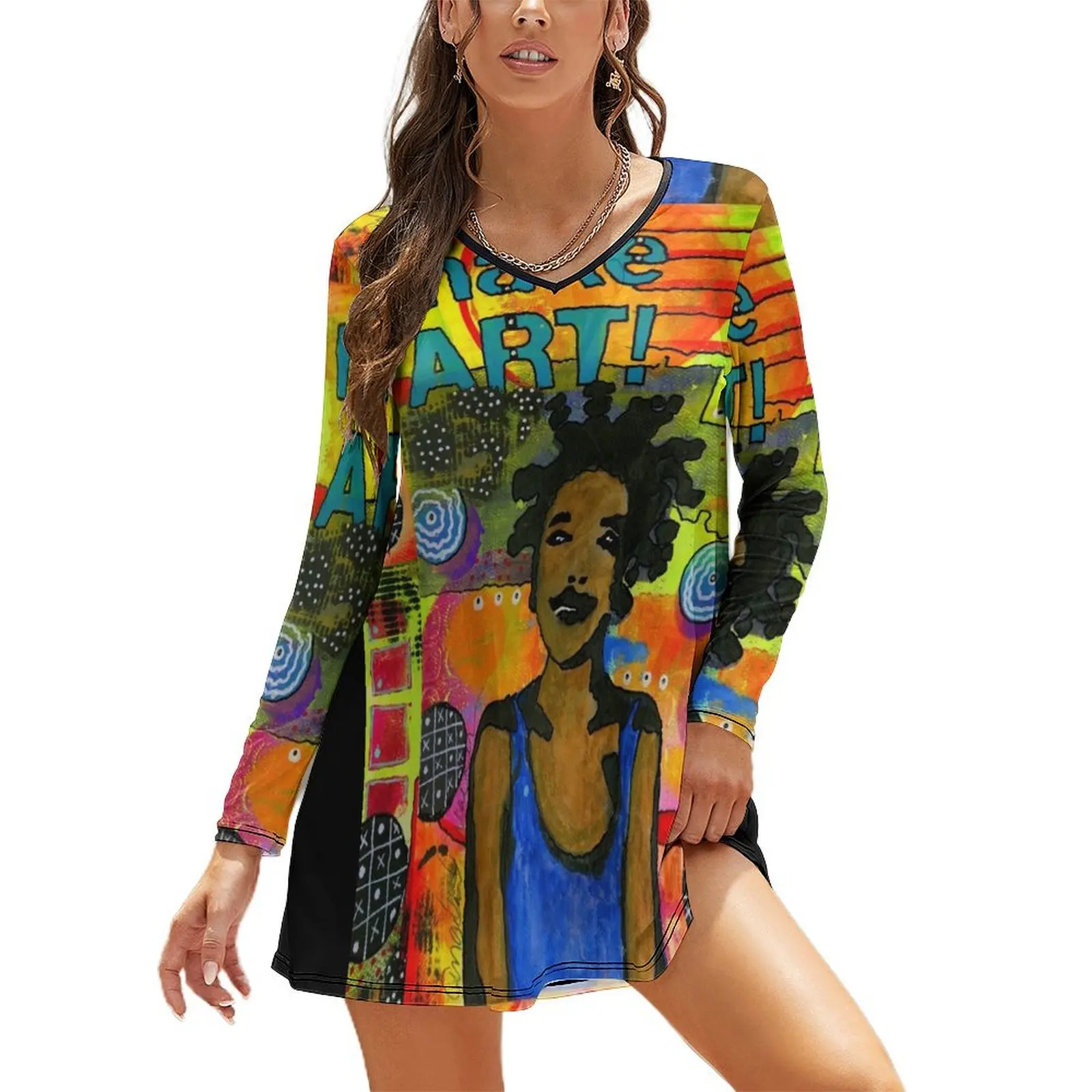 Make ART Long Sleeved Loose Dress women clothing 2024 new arrivals Female clothing Woman clothes
Make ART Long Sleeved Loose Dress women clothing 2024 new arrivals Female clothing Woman clothes