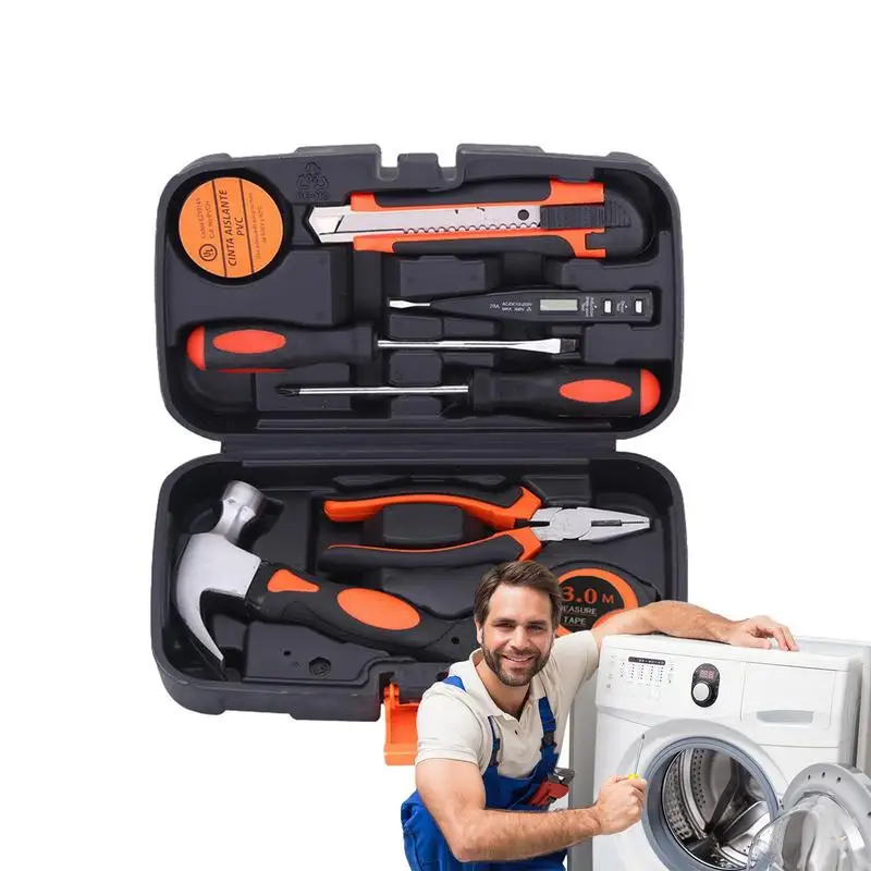Hand Tool Kit Portable Tool Kit For Car Enthusiasts Durable Basic Repair Tool With Screwdriver Pliers Hammer And Storage Case
Hand Tool Kit Portable Tool Kit For Car Enthusiasts Durable Basic Repair Tool With Screwdriver Pliers Hammer And Storage Case