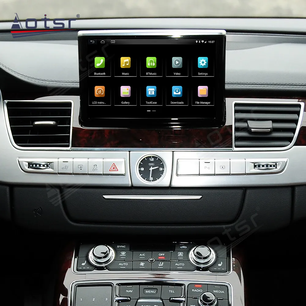 Автомобильный мультимедийный радиоплеер с Android-экраном для Audi A8 2009 + Автомобильная GPS-навигация Carplay
Автомобильный мультимедийный радиоплеер с Android-экраном для Audi A8 2009 + Автомобильная GPS-навигация Carplay