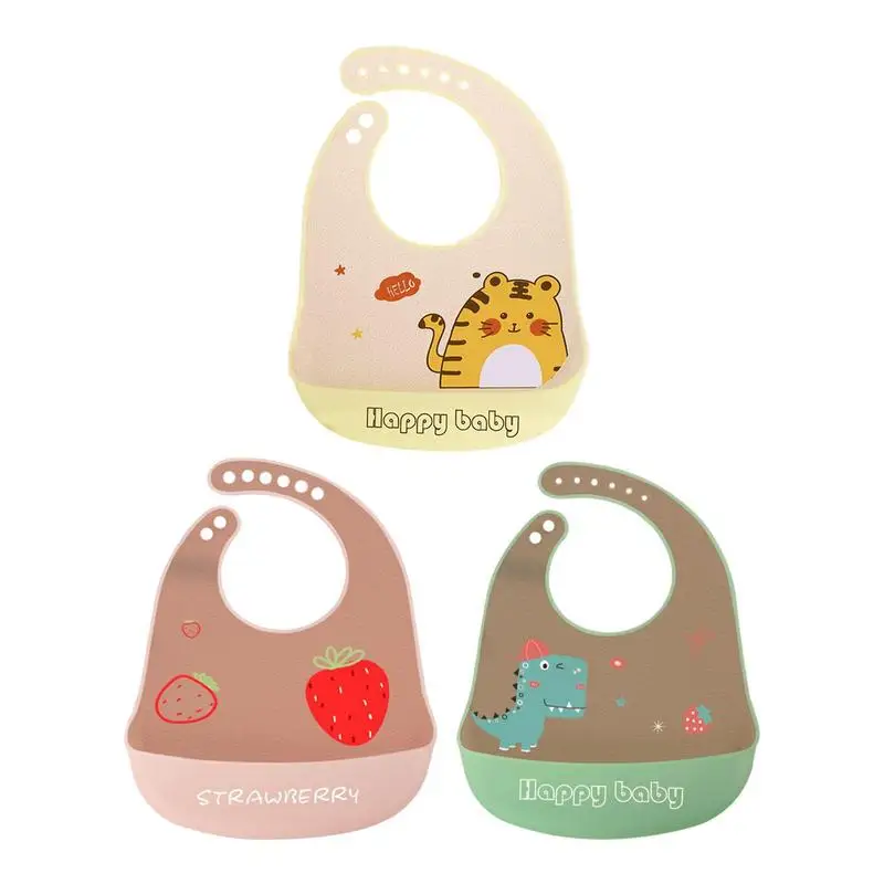 Feeding Bibs 3pcs Waterproof Silicone Baby Bib Unisex Cute Cartoon Feeding Bib With Wide Food Catcher Pocket For Toddler Boys Or
Feeding Bibs 3pcs Waterproof Silicone Baby Bib Unisex Cute Cartoon Feeding Bib With Wide Food Catcher Pocket For Toddler Boys Or