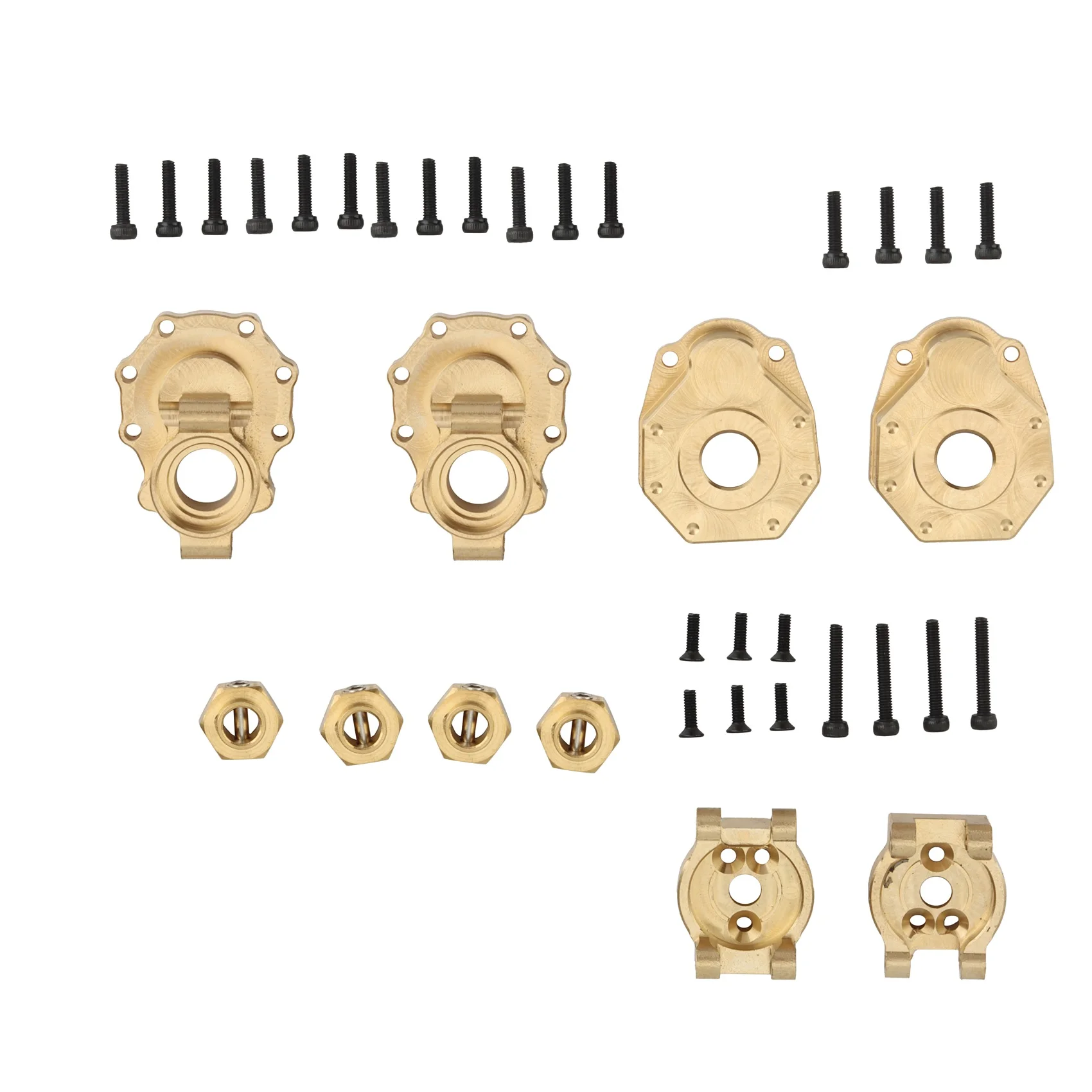 Brass Rear Portal Drive Axle Housing Hub Carrier Set for 1/10 RC Crawler Traxxas TRX4 TRX6 Upgrade Parts
Brass Rear Portal Drive Axle Housing Hub Carrier Set for 1/10 RC Crawler Traxxas TRX4 TRX6 Upgrade Parts