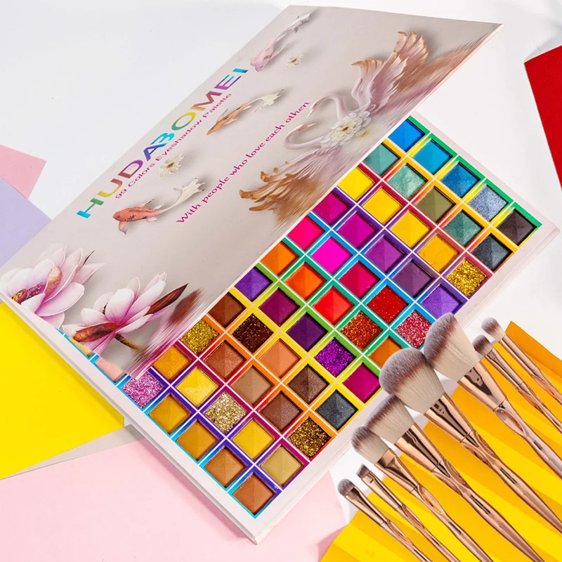 99 Colors Eyeshadow Palette Holographic Fluorescent Shiny Matte Glitter Pigment Eye Shadow Pallete Eye Makeup 8pcs Brush sombras
99 Colors Eyeshadow Palette Holographic Fluorescent Shiny Matte Glitter Pigment Eye Shadow Pallete Eye Makeup 8pcs Brush sombras