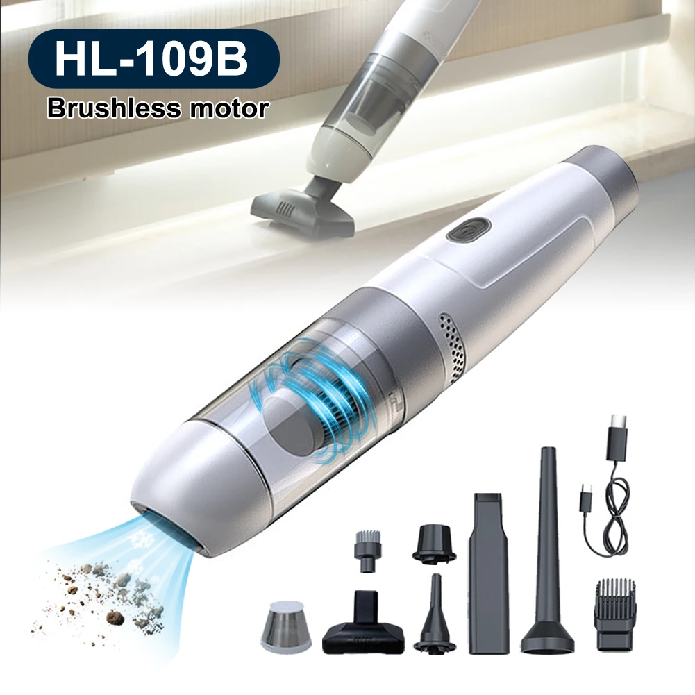 Cordless Car Vacuum 12000PA High Power Handheld Vacuum Pump Rechargeable 4-in-1 Portable Vacuum With Filter For Car Home Office
Cordless Car Vacuum 12000PA High Power Handheld Vacuum Pump Rechargeable 4-in-1 Portable Vacuum With Filter For Car Home Office