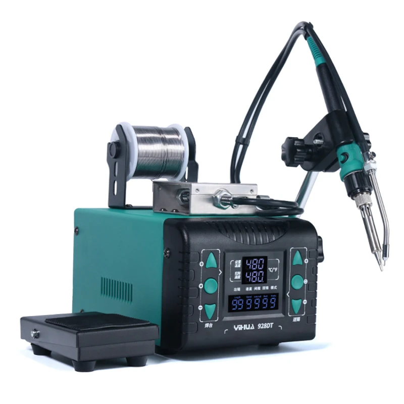 928DT semi-automatic soldering foot operated constant temperature soldering gun automatic tin discharge electric
928DT semi-automatic soldering foot operated constant temperature soldering gun automatic tin discharge electric