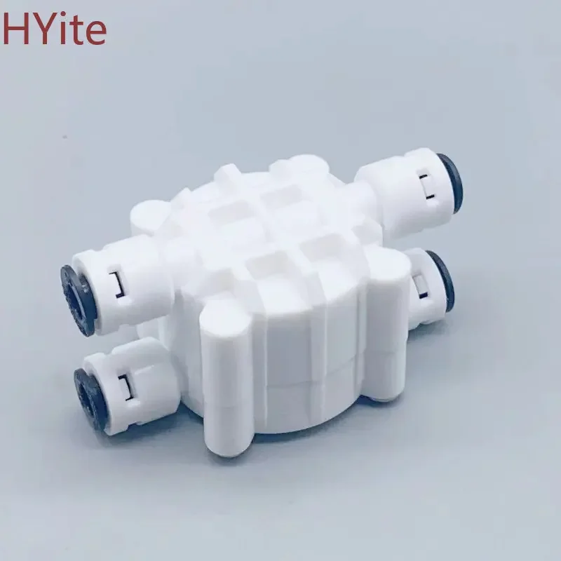 

Reverse Osmosis RO 4 Way Valve 1/4" OD Hose Quick Connection Diaphragm Valve Fitting For Water purifier Pure Water Dispenser