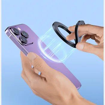 Macsafe Magnet Mobile Phone Finger Ring Holder For Magsafe iPhone 12 13 14 15 Grip Tok Talk Desktop Bracket With Bottle Opener