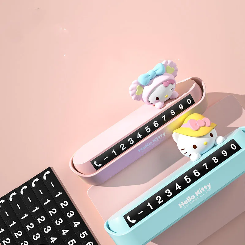 Kawaii Sanrio Parking Number Plate Hello Kittys Accessories Cute Cartoon Anime Move Car Parking Phone Sign Toys for Girls Gift
Kawaii Sanrio Parking Number Plate Hello Kittys Accessories Cute Cartoon Anime Move Car Parking Phone Sign Toys for Girls Gift