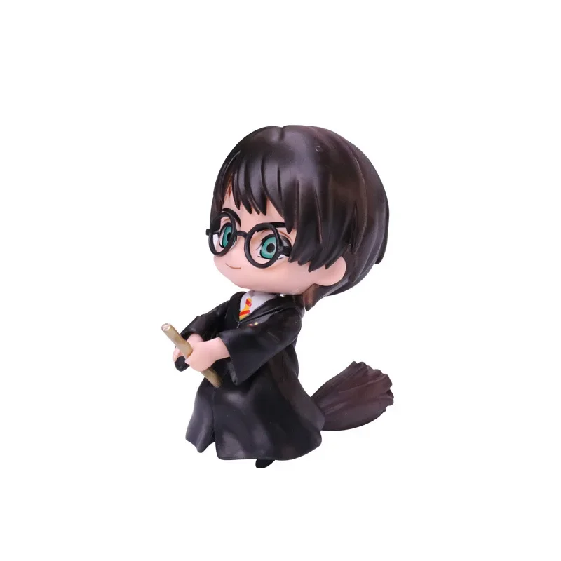 

Anime Figure Q Version Harry Potter Hermione Ron Animation Periphery Mini Kawaii Figurines Statue Model Collectible Toys Gifts