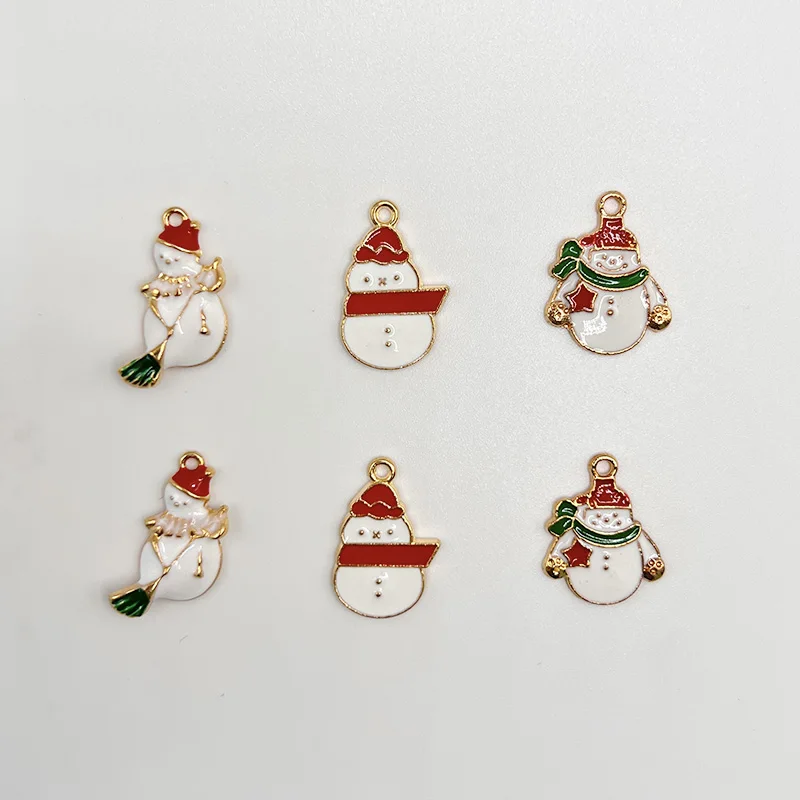 10pcs new christmas snowman charms enamel pendant, charms for jewelry making DIY necklace earrings christmas gift wholesale
10pcs new christmas snowman charms enamel pendant, charms for jewelry making DIY necklace earrings christmas gift wholesale
