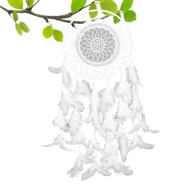 Dream Catcher White Feathers Handmade Dreamcatcher Wall Hanging Decor Ornaments Birthday Graduation Gift
Dream Catcher White Feathers Handmade Dreamcatcher Wall Hanging Decor Ornaments Birthday Graduation Gift