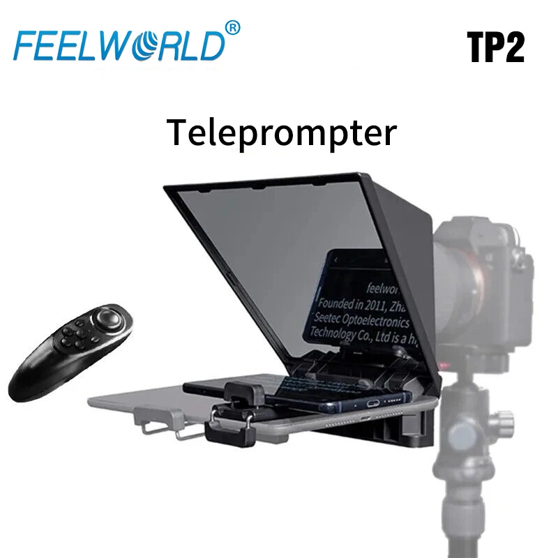 

FEELWORLD TP2 Portable 8 Inch Teleprompter Puller Suitable For Digital SLR Camera Tablet With Remote Control