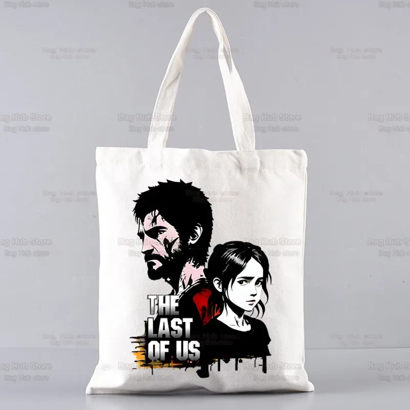 

The Last Of Us Shopping Bag Women Handbag Shoulder Ladies Shopper Canvas Commute Large Capacity School Tote Bag