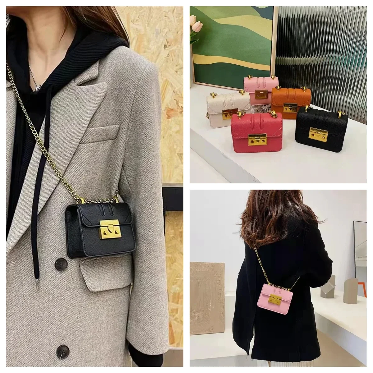 Versatile Underarm Bag New Korean Lychee Pattern Lock Chain Bag Women's High End Single Shoulder Oblique Straddle Bag
Versatile Underarm Bag New Korean Lychee Pattern Lock Chain Bag Women's High End Single Shoulder Oblique Straddle Bag