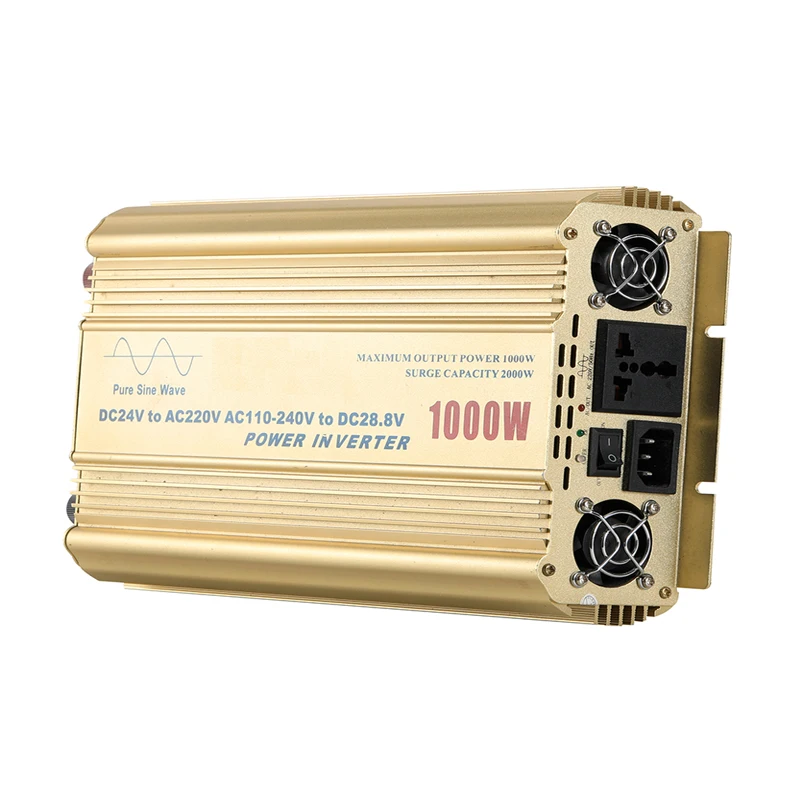 UPS 1000Watt power supply dc to ac 12v 24v inverters 1000w power pure sine wave rv inverter charger with ac charge
UPS 1000Watt power supply dc to ac 12v 24v inverters 1000w power pure sine wave rv inverter charger with ac charge