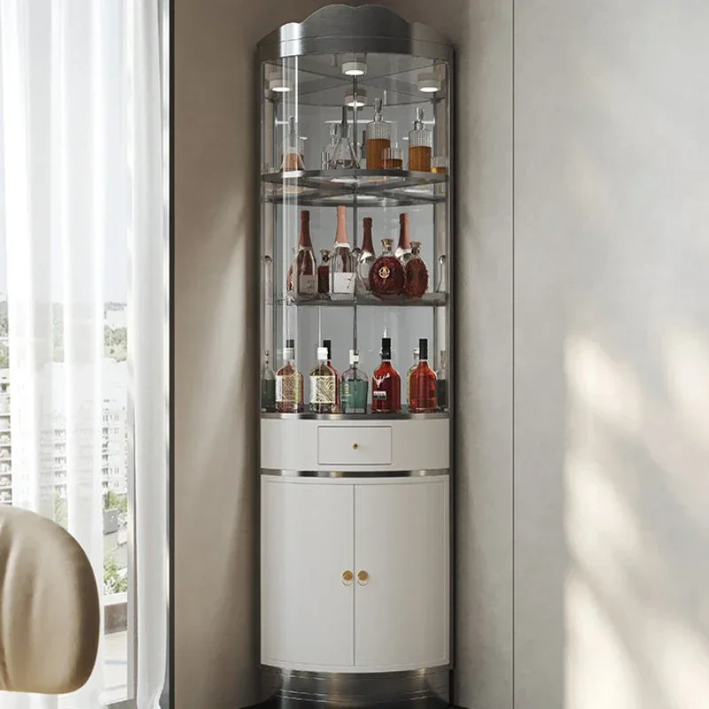 LBX Corner Glass Wine Cabinet Home Living Room Modern Minimalist Triangle Light Luxury Liquor Display
LBX Corner Glass Wine Cabinet Home Living Room Modern Minimalist Triangle Light Luxury Liquor Display