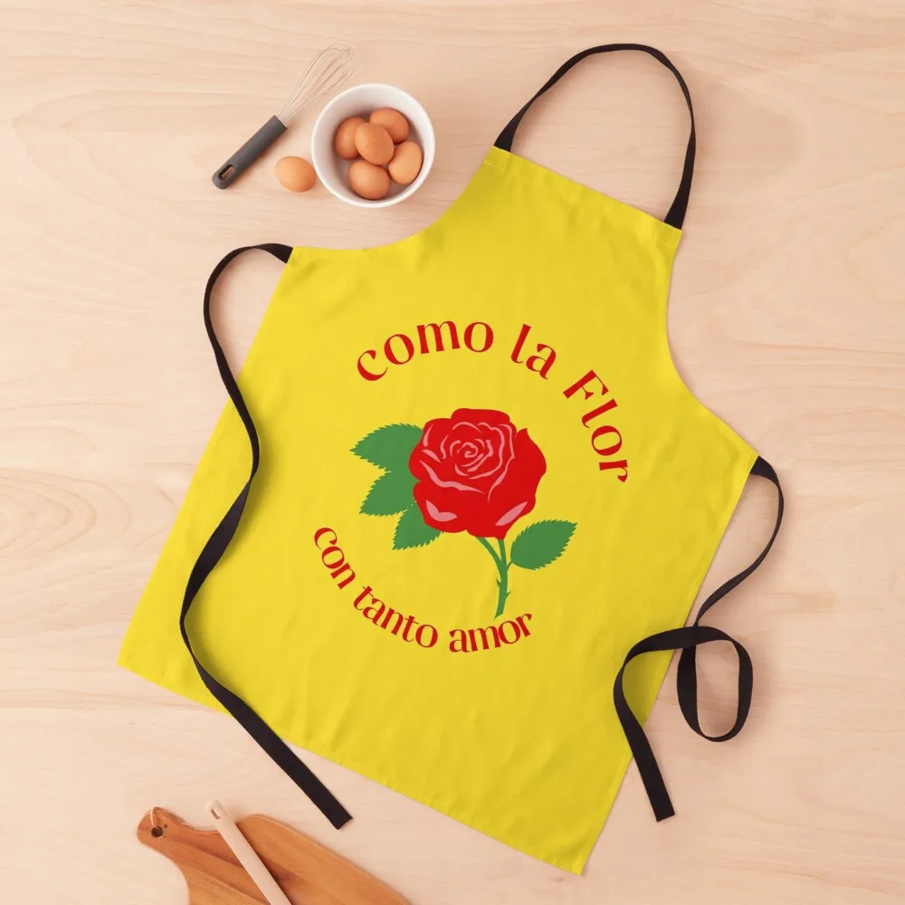 COMO LA FLOR CON TANTO AMOR Apron Chef Accessories Barista Cooking Clothes Apron
COMO LA FLOR CON TANTO AMOR Apron Chef Accessories Barista Cooking Clothes Apron