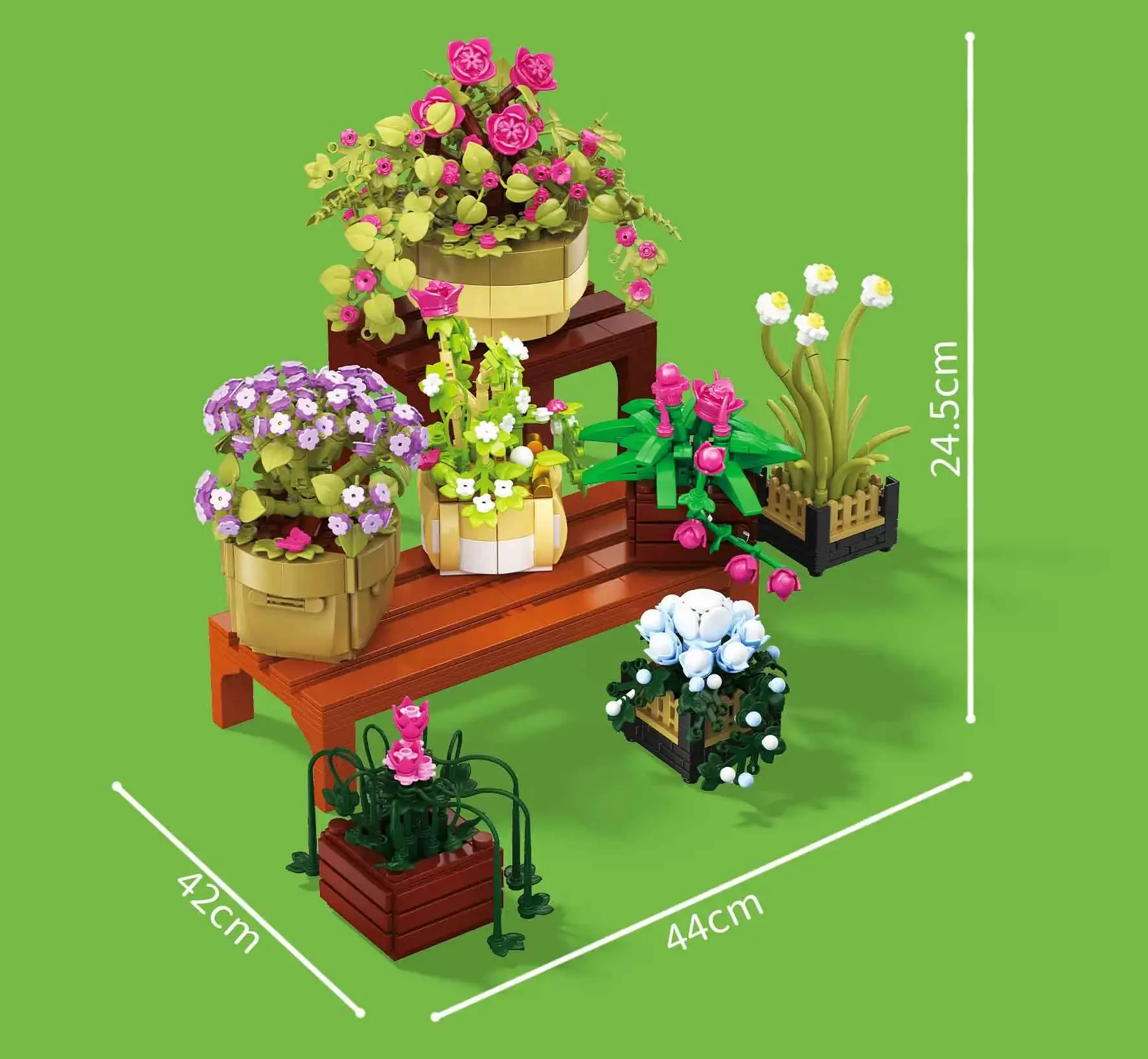 1456PCS Potted Plant Set Building Blocks Eternal Succulent Plant Model Bricks Desktop Decoration Diy Toys For Kids Holiday Gifts 1456PCS Potted Plant Set Building Blocks Eternal Succulent Plant Model Bricks Desktop Decoration Diy Toys For Kids Holiday Gifts